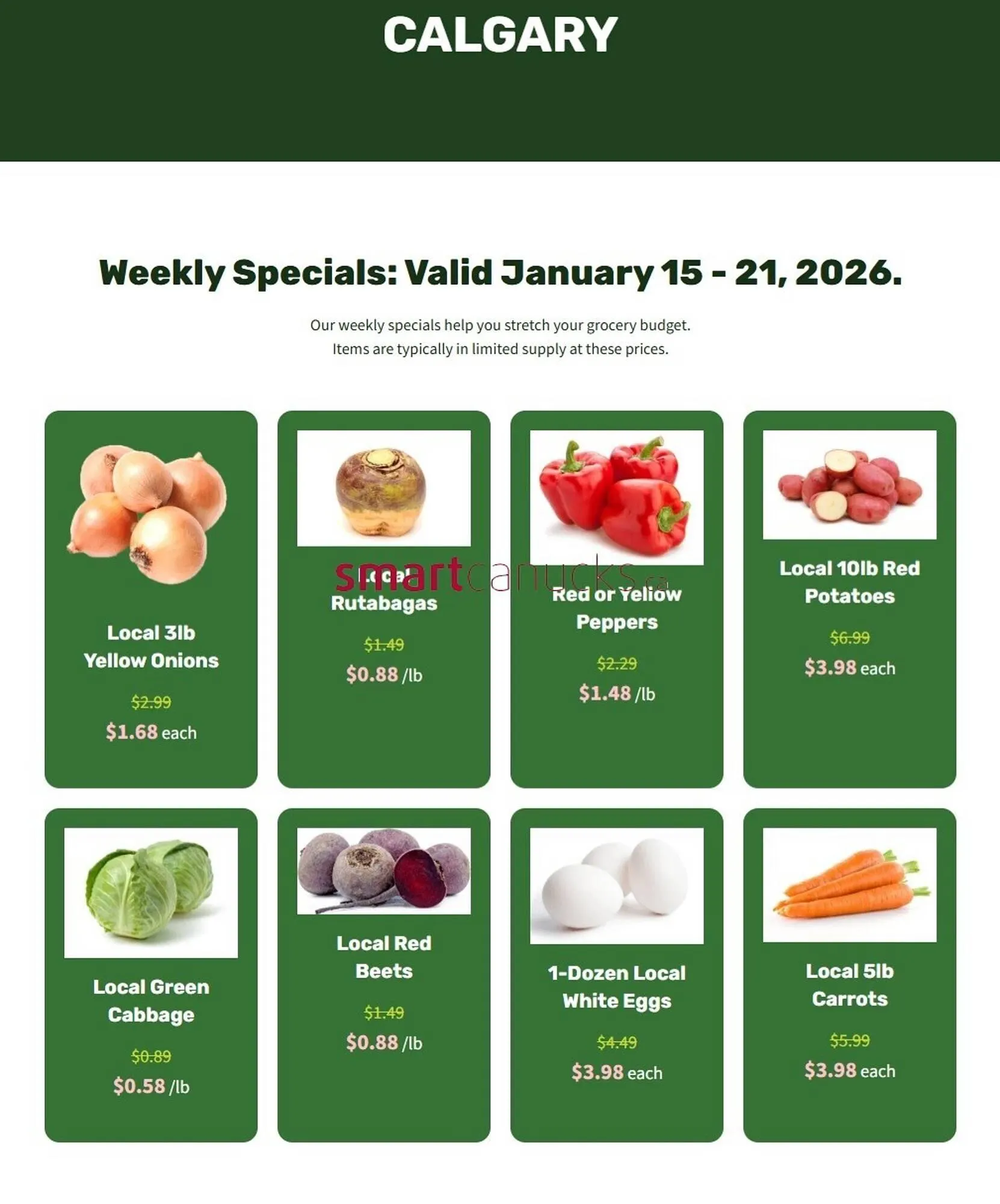 H&W Produce flyer from January 15 to January 21 2026 - flyer page 1