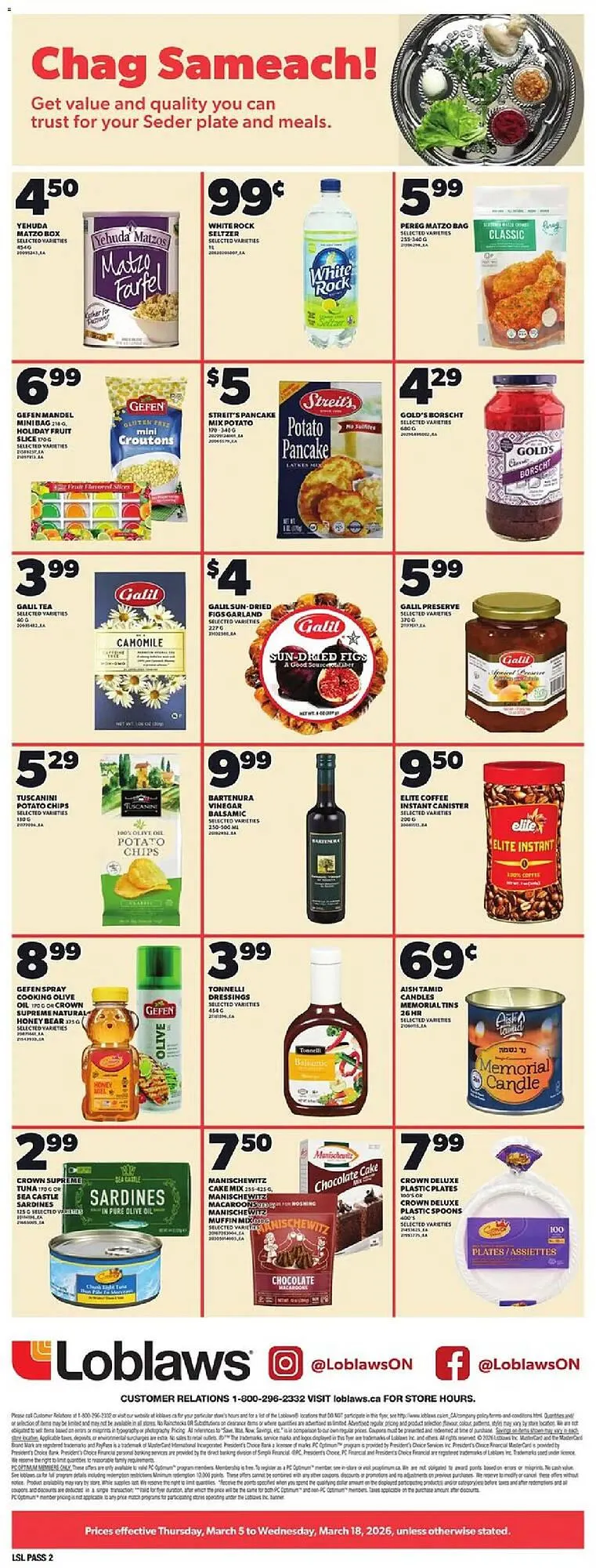 Loblaws flyer from March 5 to March 18 2026 - flyer page 2
