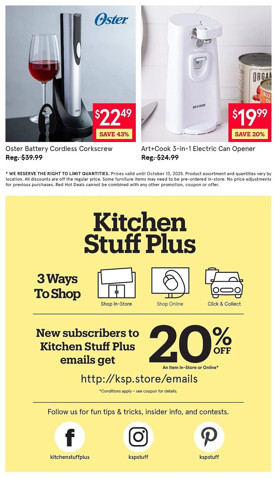 Kitchen Stuff Plus flyer from October 6 to October 14 2025 - flyer page 8