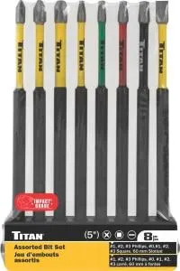 8 pc 5 in. Power Impact Bit Set