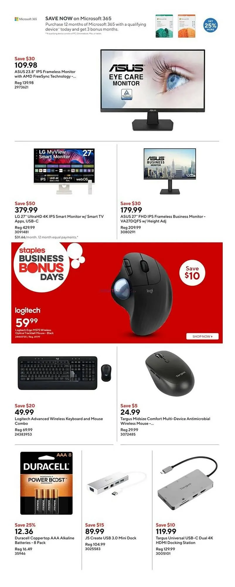 Staples flyer from January 17 to January 23 2025 - flyer page 9