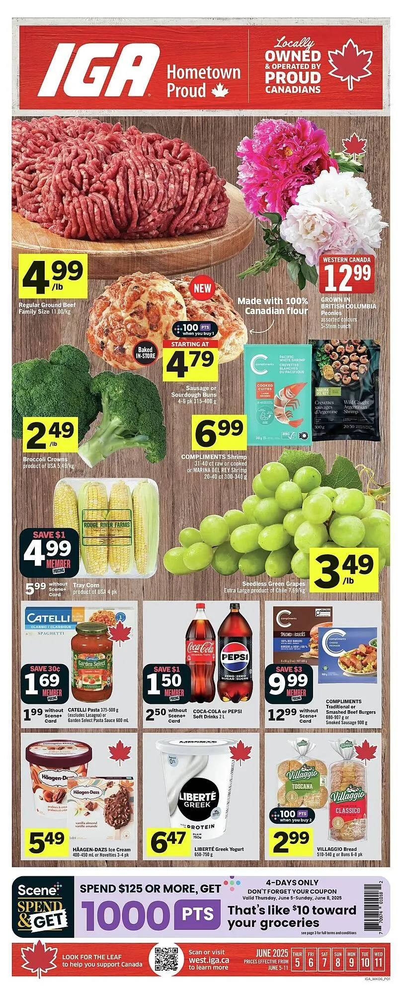IGA flyer from June 5 to June 12 2025 - flyer page 1