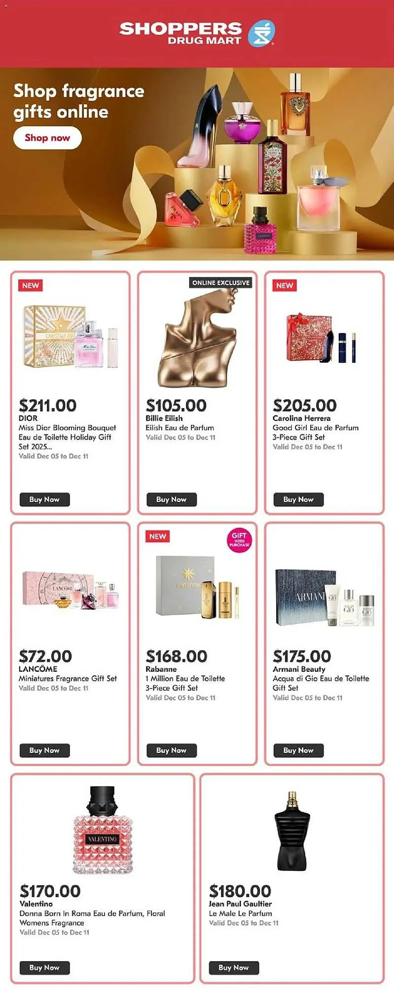 Shoppers Drug Mart flyer from December 5 to December 12 2025 - flyer page 1