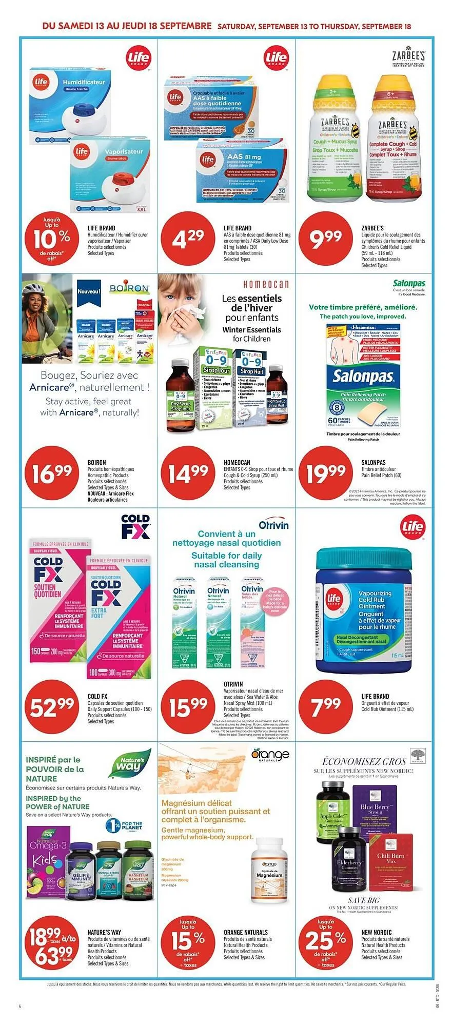 Shoppers Drug Mart flyer from September 11 to September 17 2025 - flyer page 14