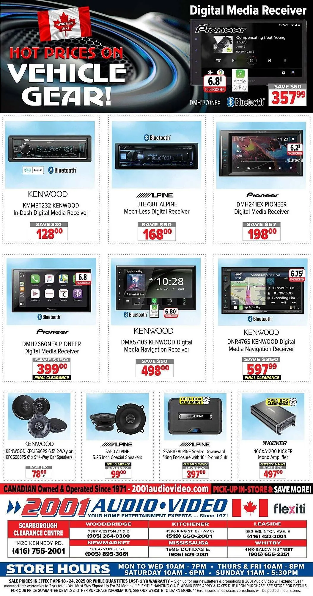 2001 Audio Video flyer from April 18 to May 1 2025 - flyer page 20