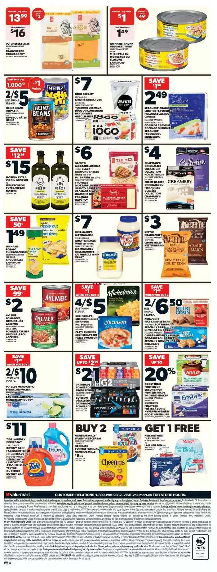 Valu-mart weeky flyer from January 30 to February 5 2025 - flyer page 4