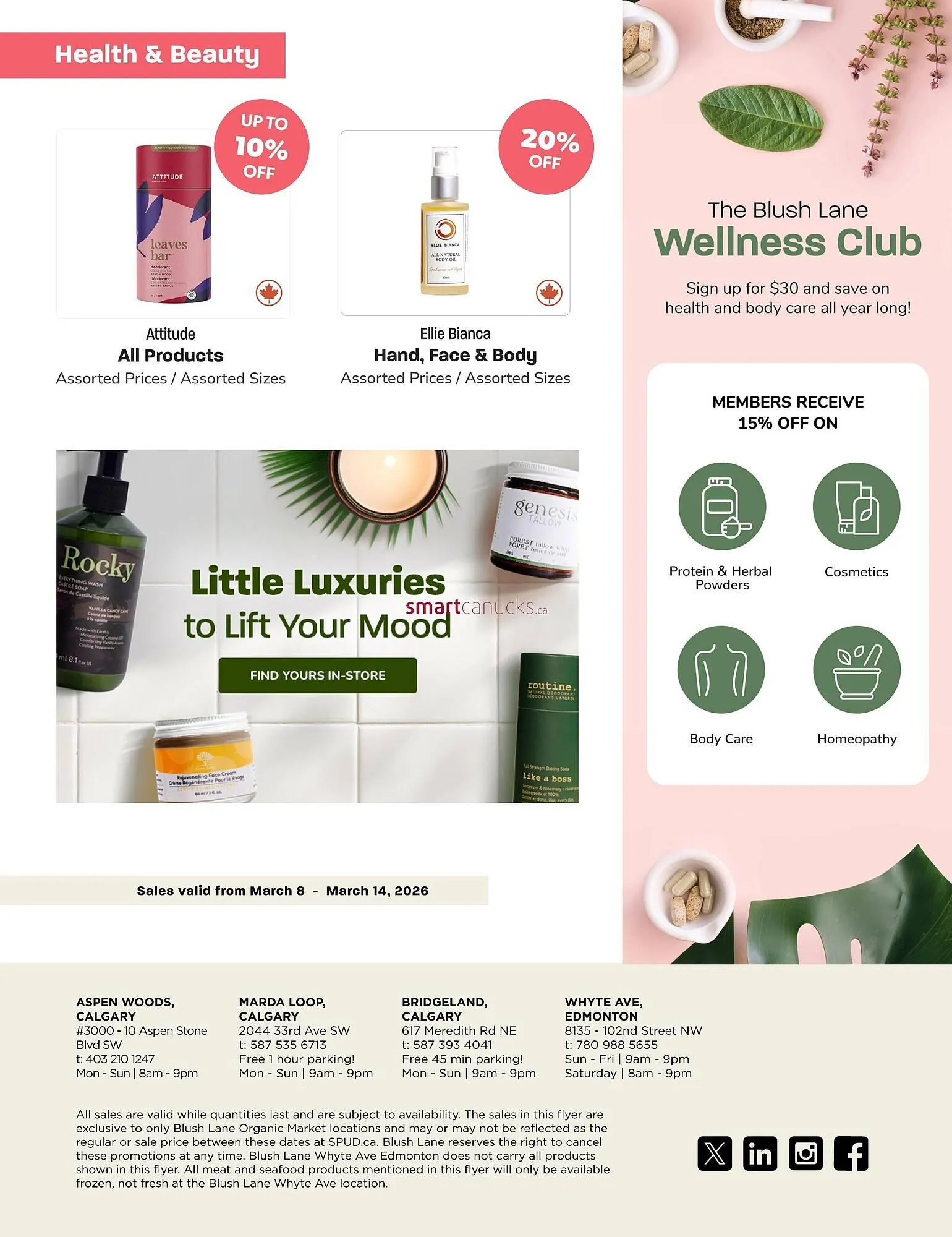 Blush Lane Organics flyer from March 8 to March 14 2026 - flyer page 5