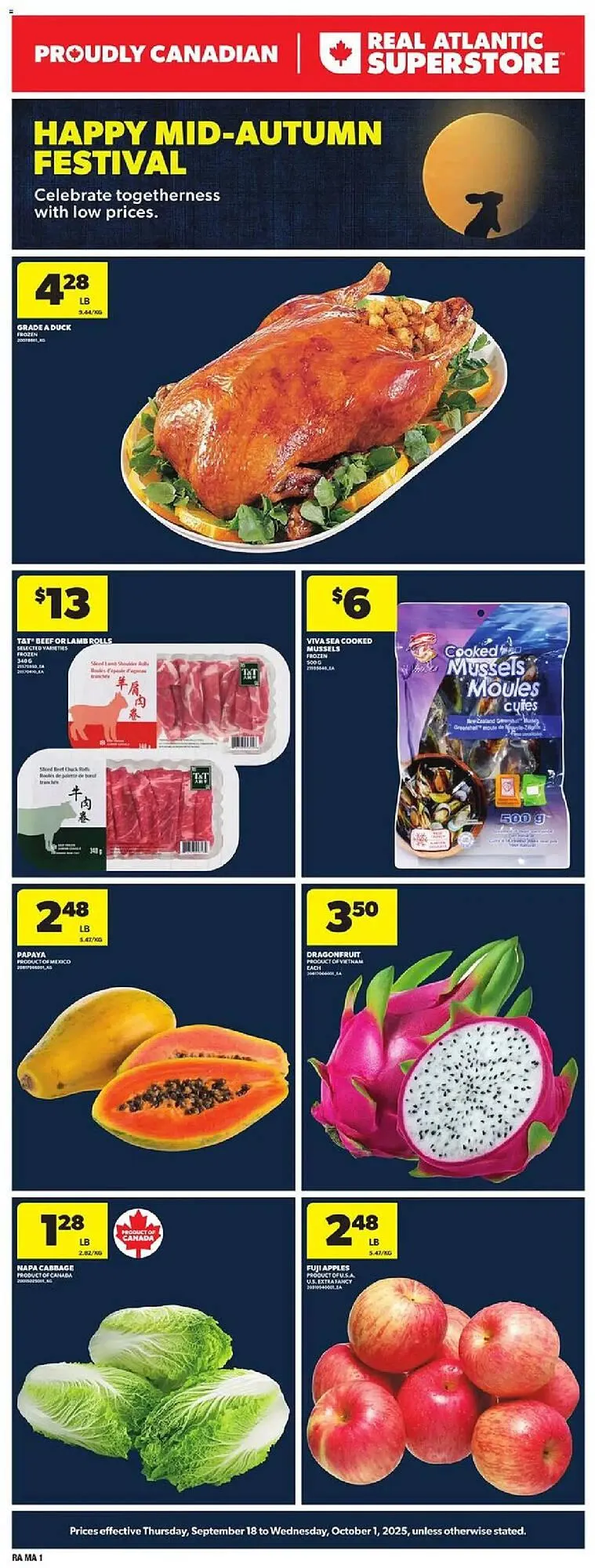 Atlantic Superstore flyer from September 18 to October 2 2025 - flyer page 1