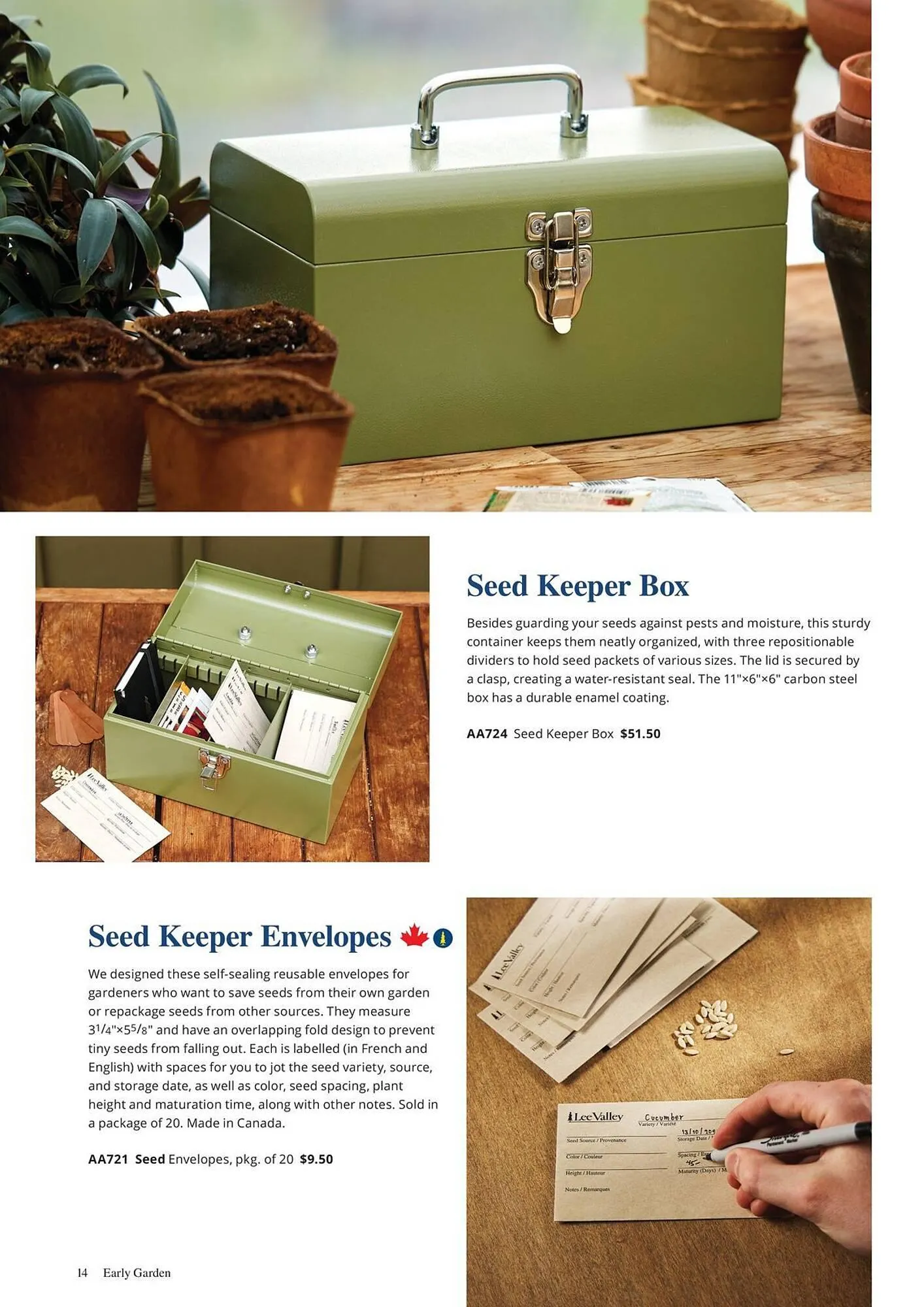 Lee Valley Tools catalogue from March 13 to April 30 2026 - flyer page 14