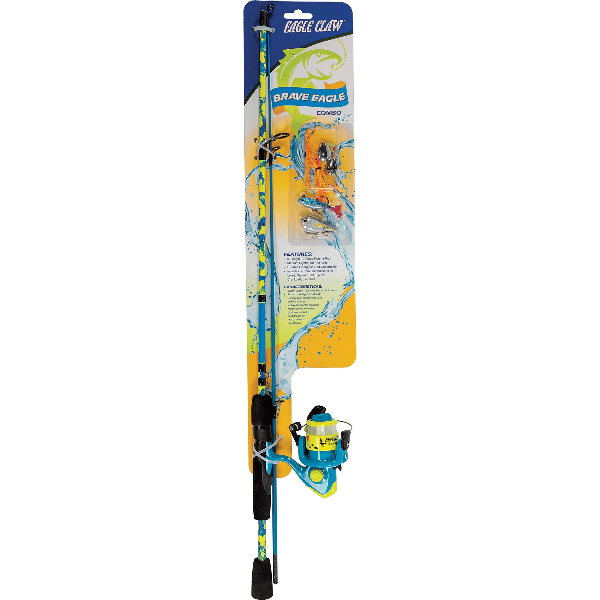 Eagle Claw® Brave Eagle Spinning Combo