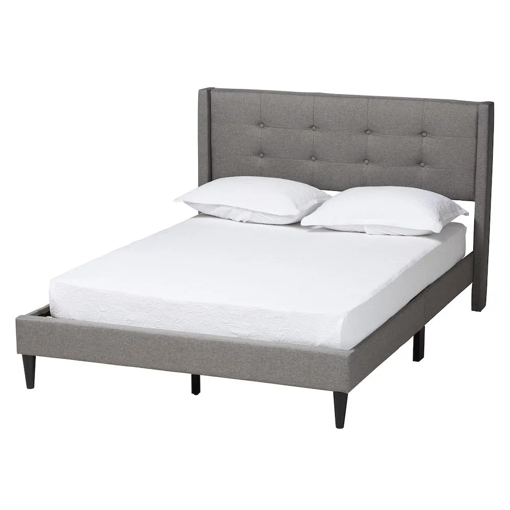 Casol Queen Platform Bed in Grey