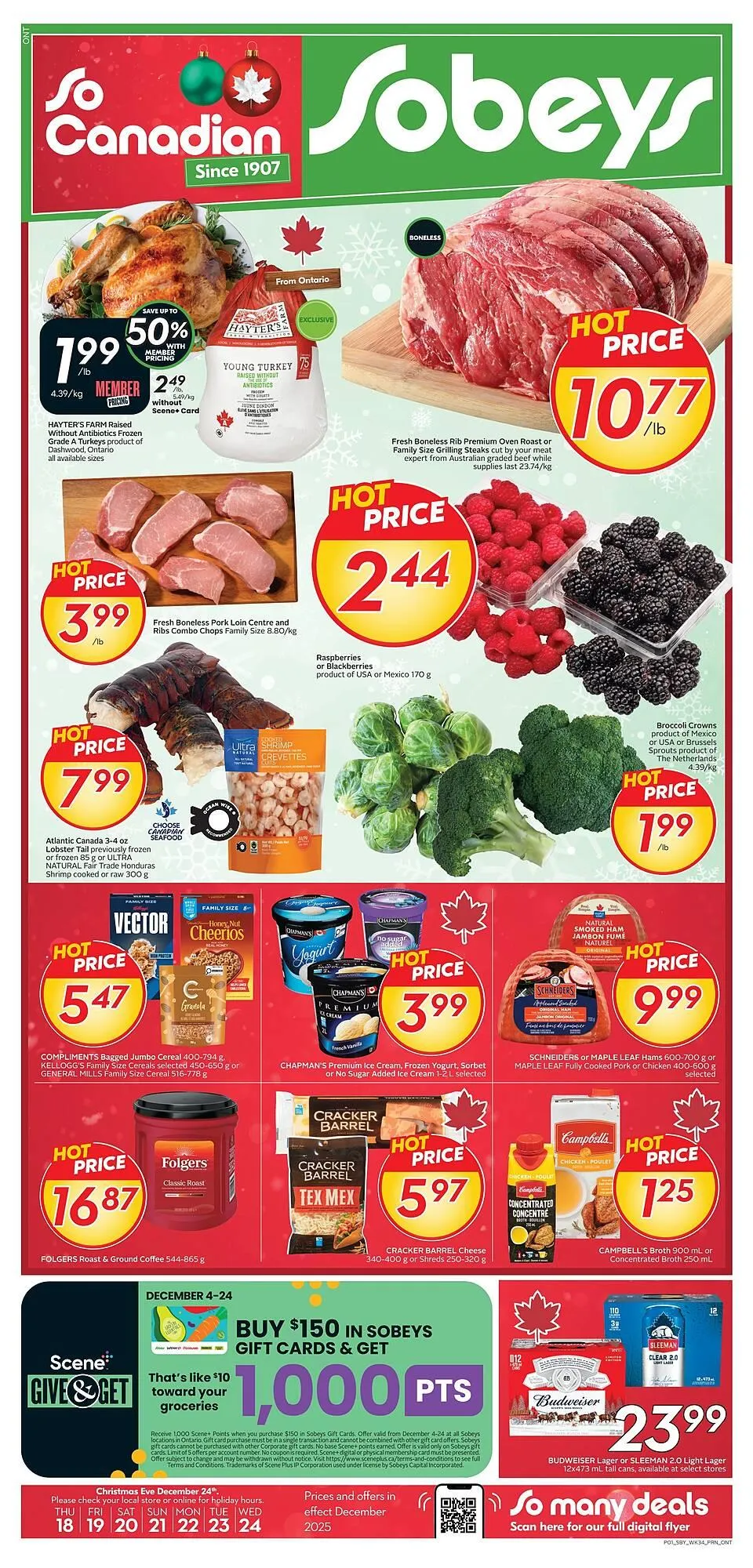 Sobeys flyer from December 18 to December 24 2025 - flyer page 1