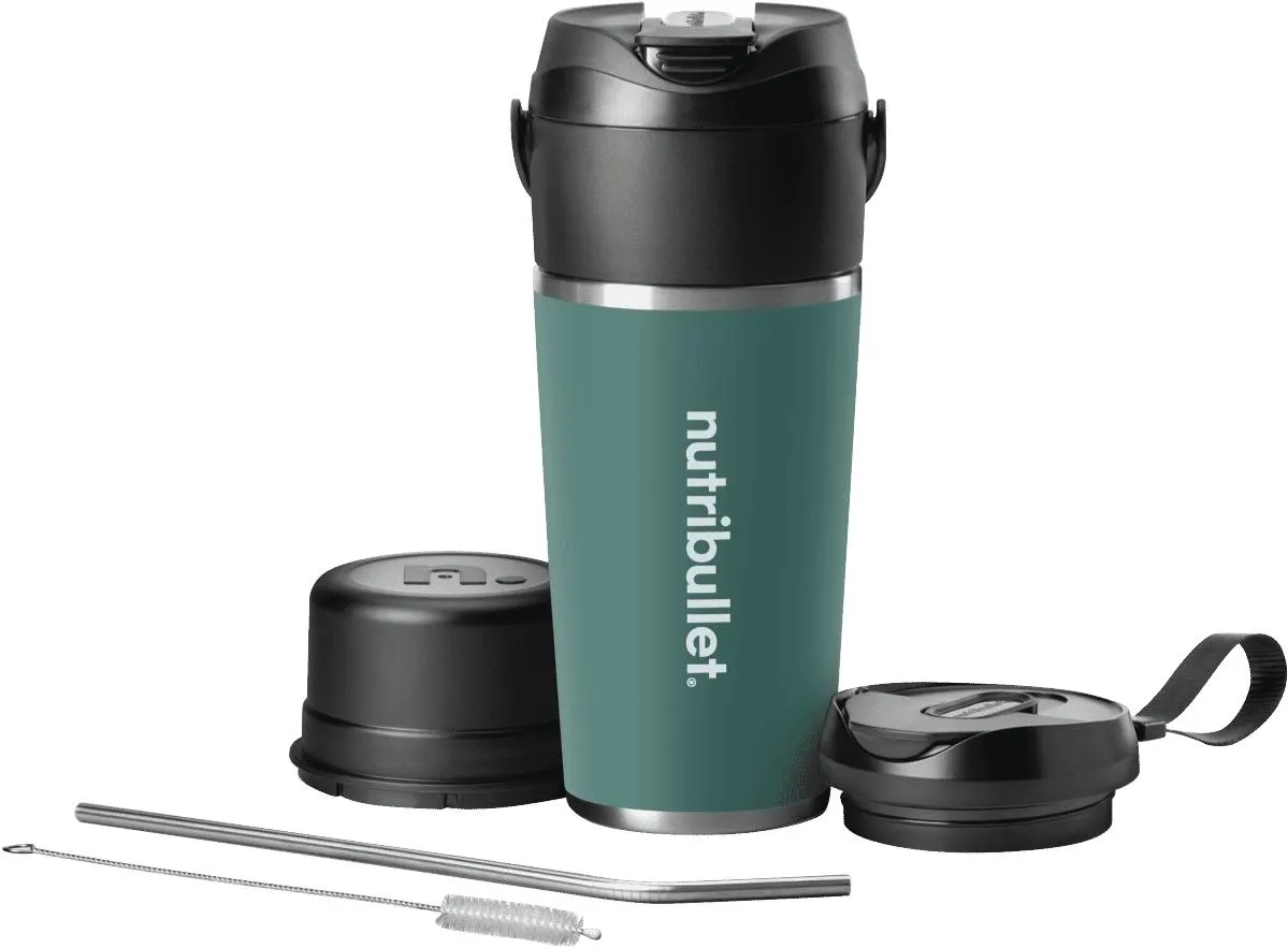Stainless Steel Flip Portable Blender Eucalyptus