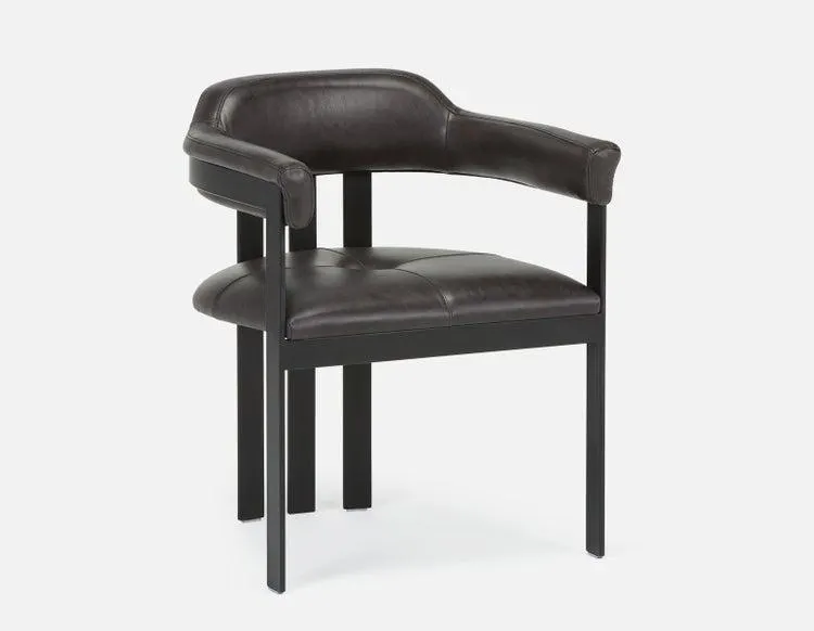 STEFANIA leather dining armchair