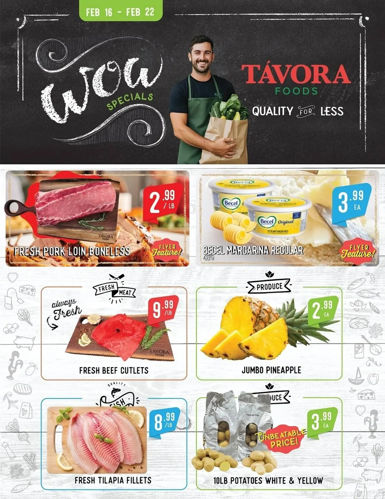 Tavora Foods flyer from February 16 to February 22 2026 - flyer page 1