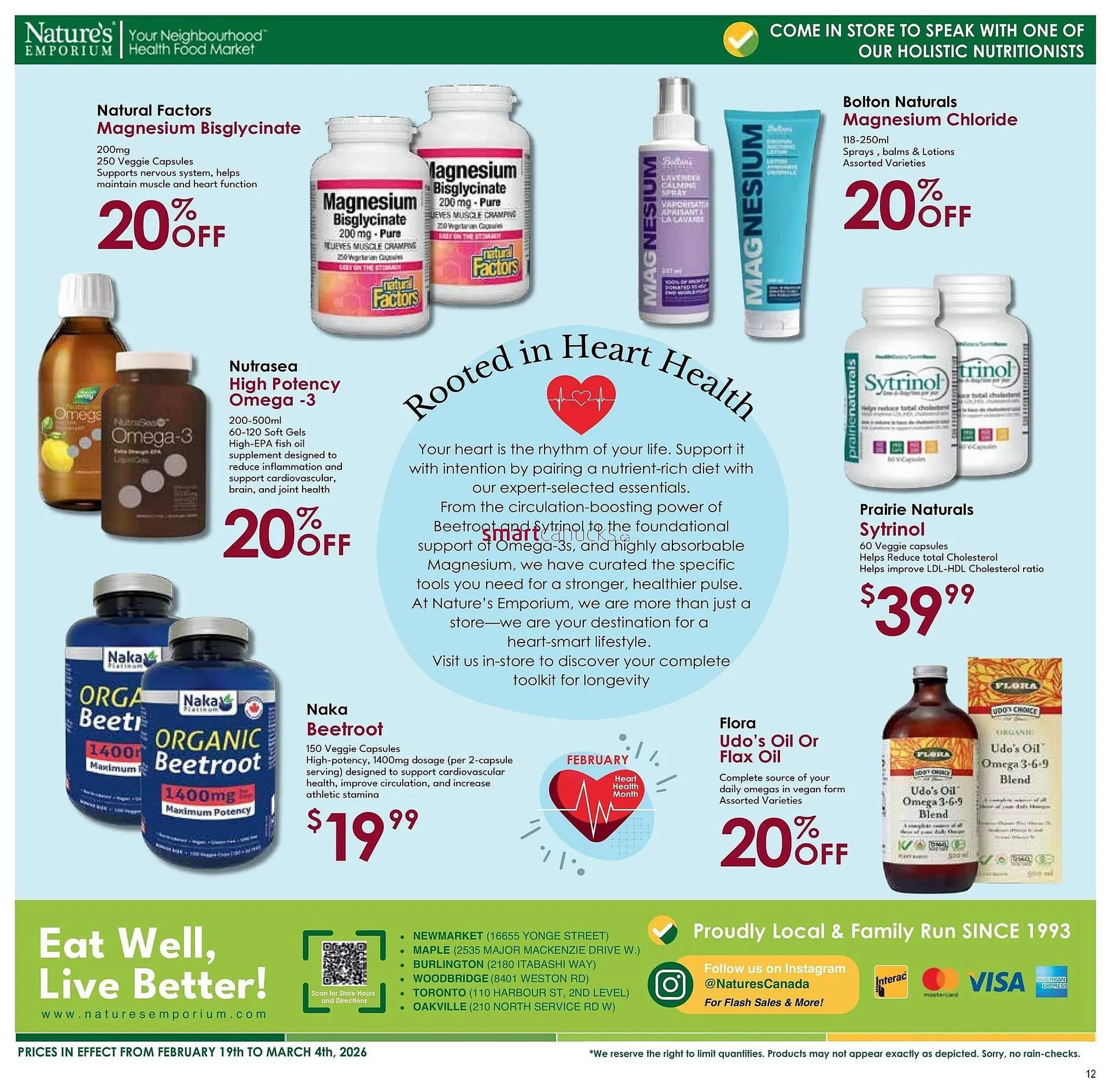 Nature's Emporium flyer from February 19 to March 5 2026 - flyer page 12