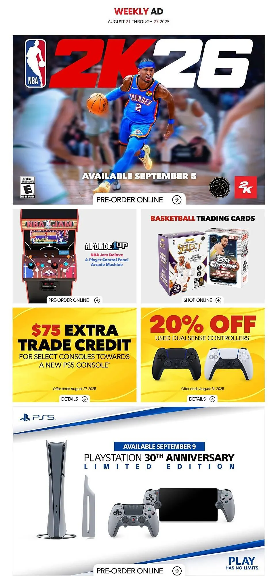 GameStop flyer from August 21 to August 27 2025 - flyer page 1