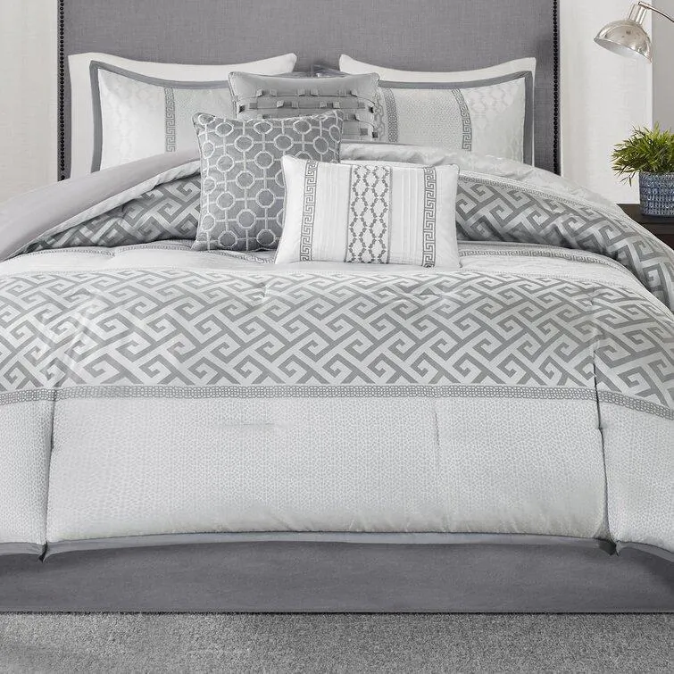 Bennett 7 Piece Jacquard Comforter Set