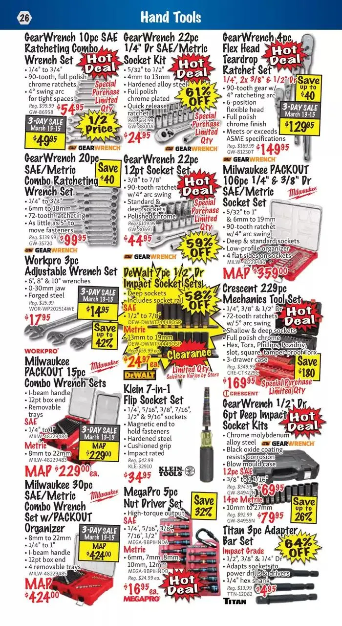 KMS Tools from March 13 to March 31 2025 - flyer page 26