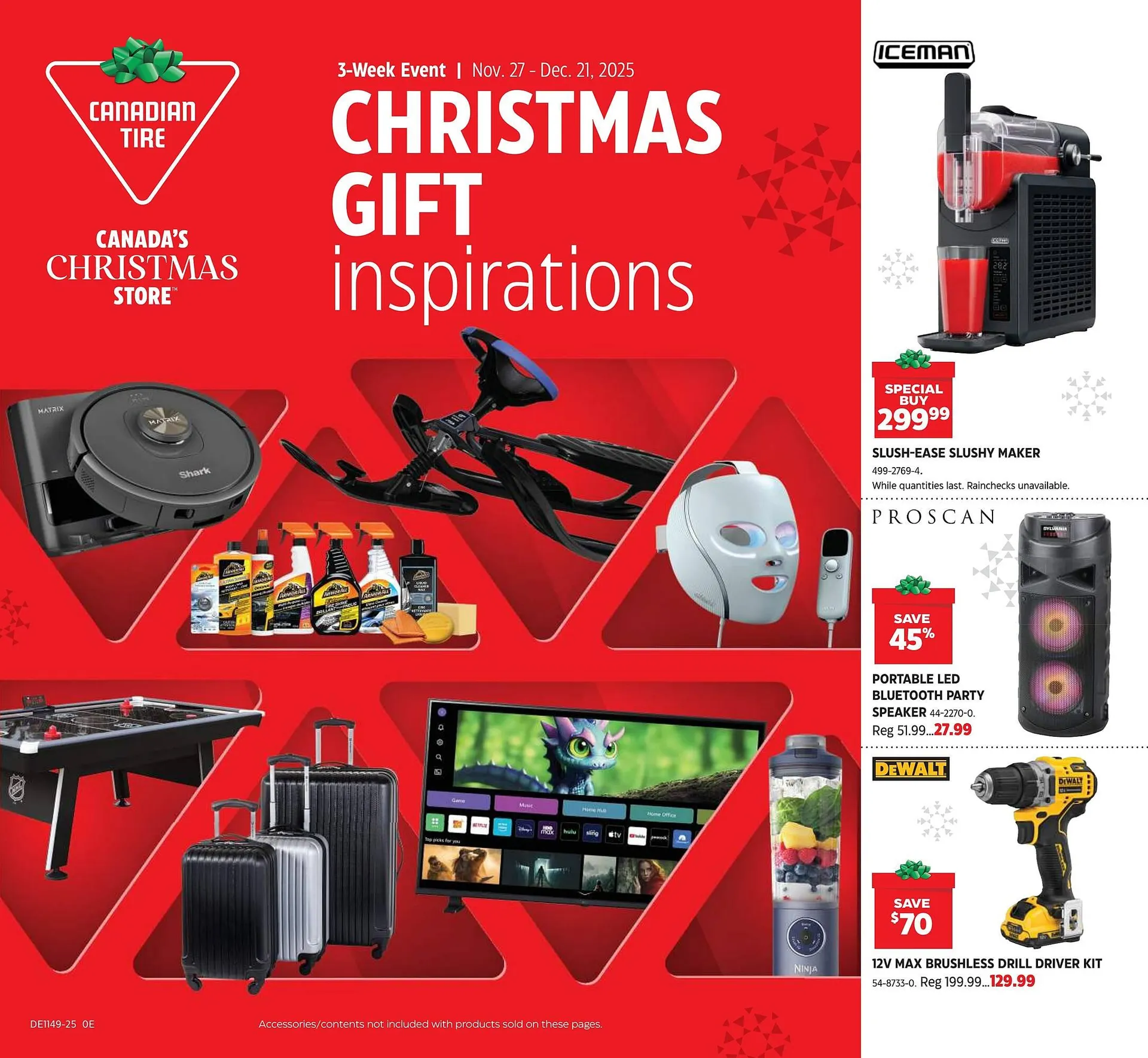 Canadian Tire flyer from November 27 to December 21 2025 - flyer page 1
