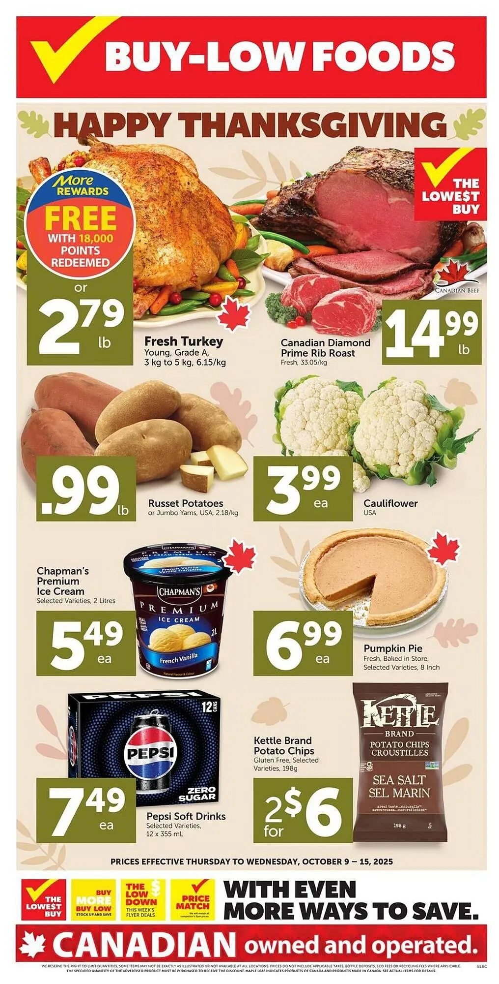 Buy-Low Foods flyer from October 9 to October 15 2025 - flyer page 1