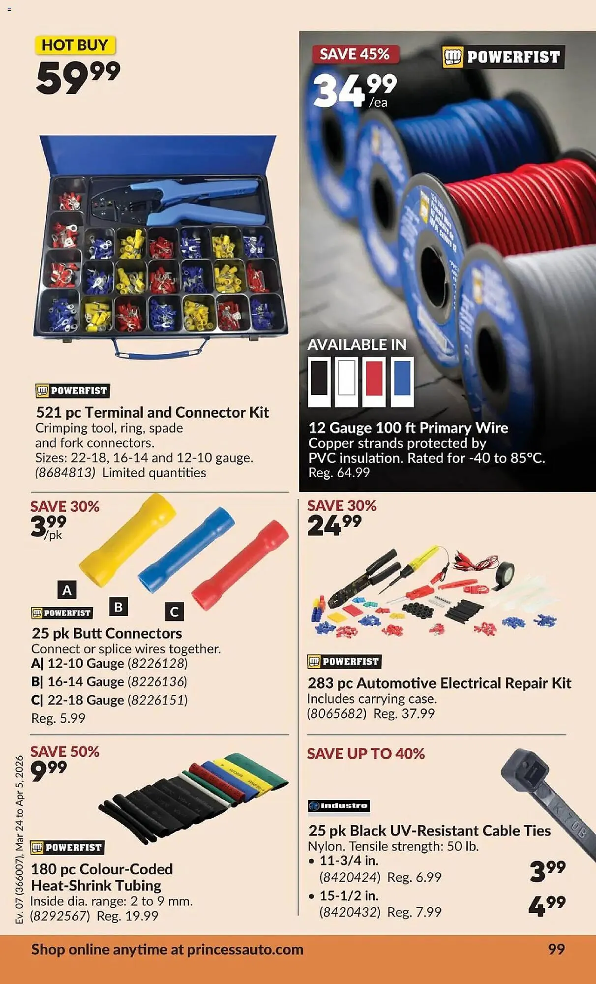 Princess Auto flyer from March 24 to April 6 2026 - flyer page 107