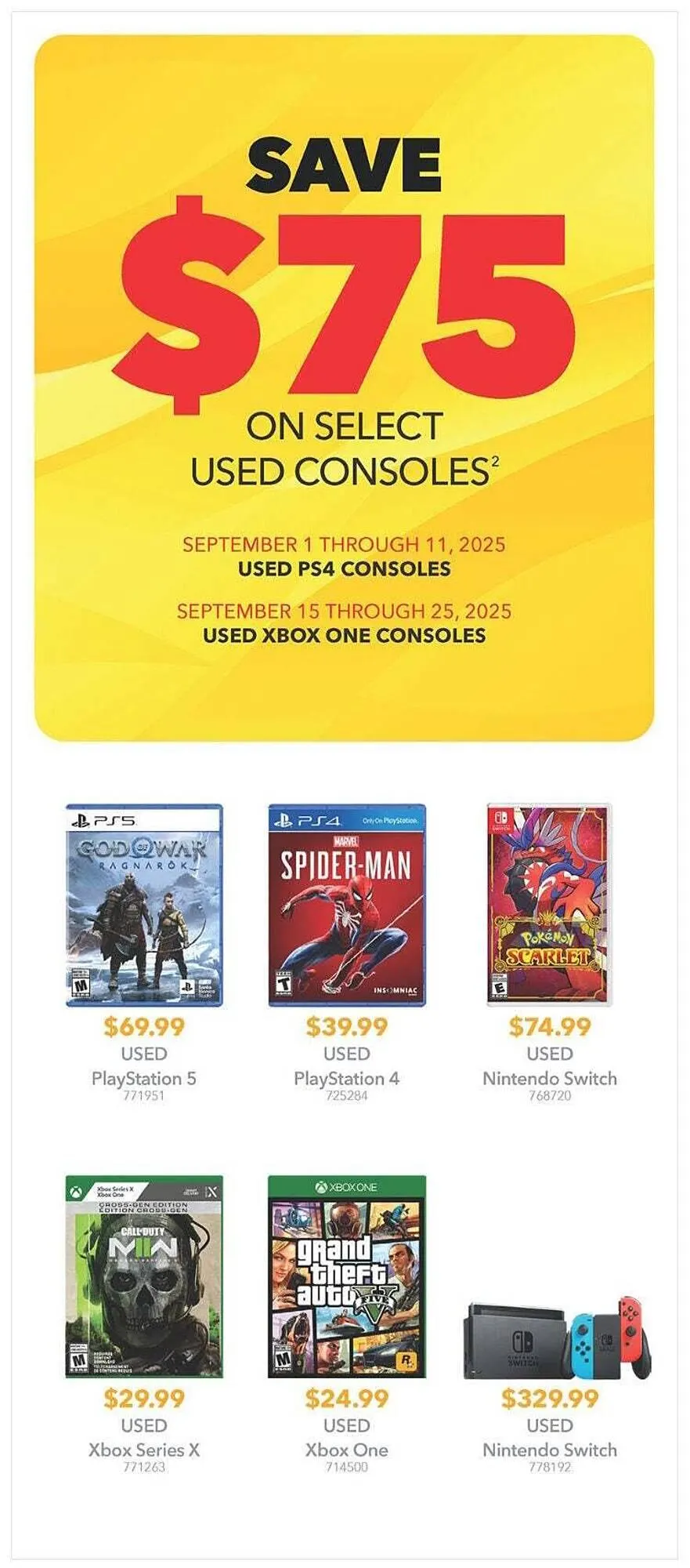 GameStop flyer from September 1 to September 15 2025 - flyer page 4