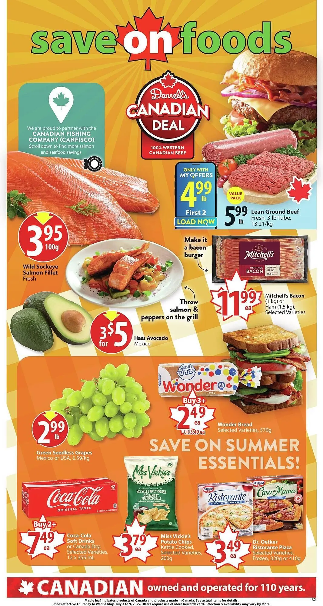 Save on Foods flyer from July 3 to July 10 2025 - flyer page 1