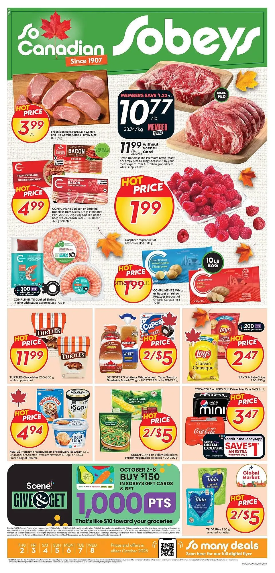 Sobeys flyer from October 3 to October 9 2025 - flyer page 1