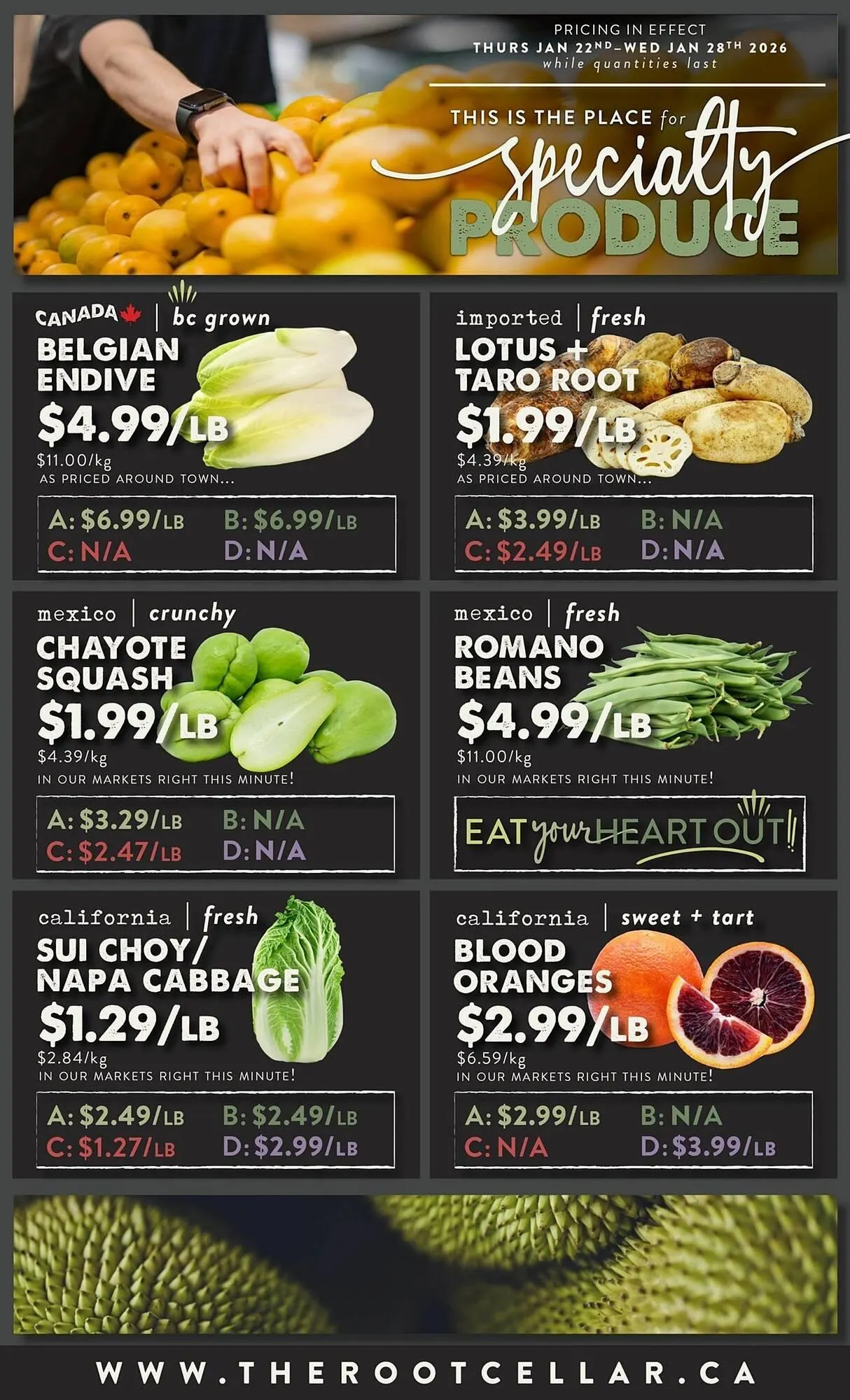 The Root Cellar flyer from January 22 to January 28 2026 - flyer page 3