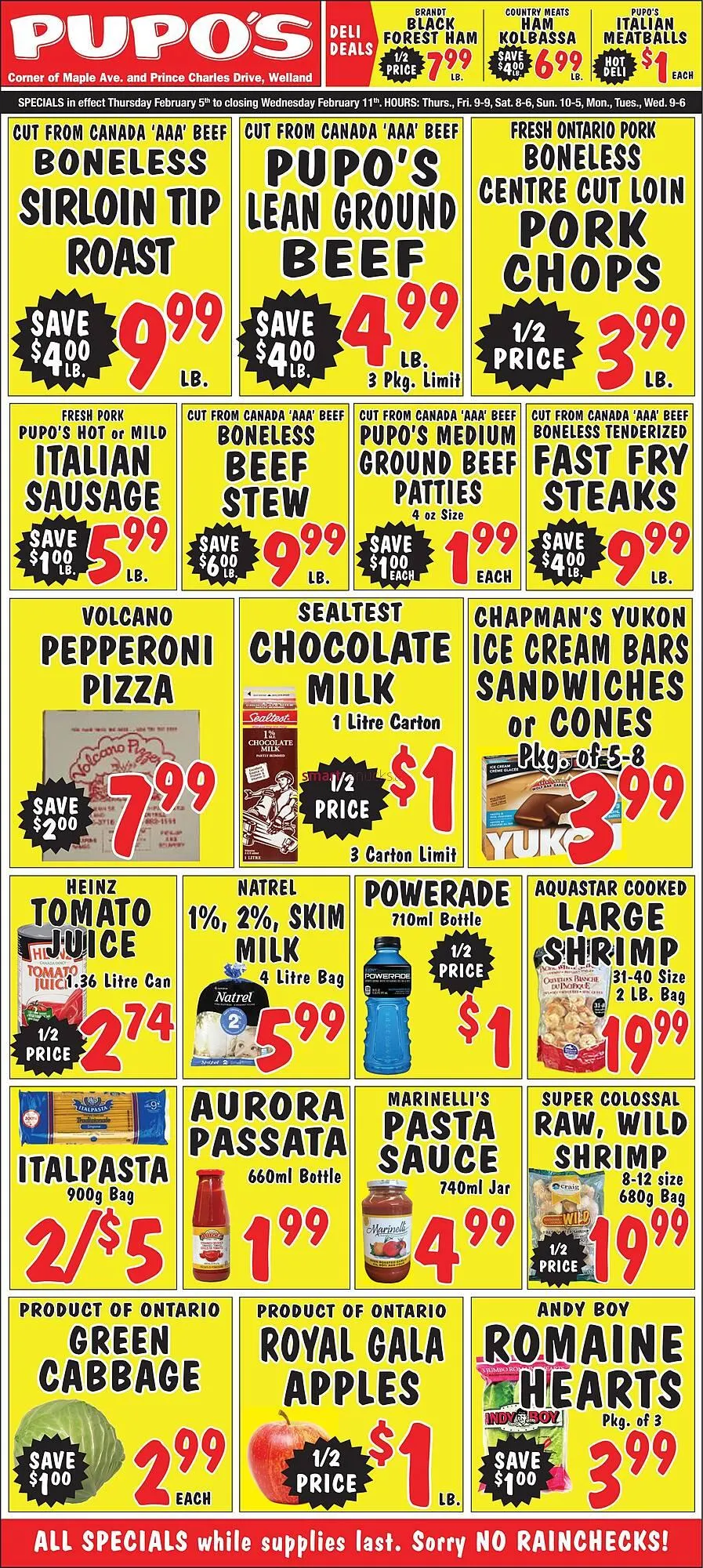 Pupo's Food Market flyer from February 5 to February 11 2026 - flyer page 1