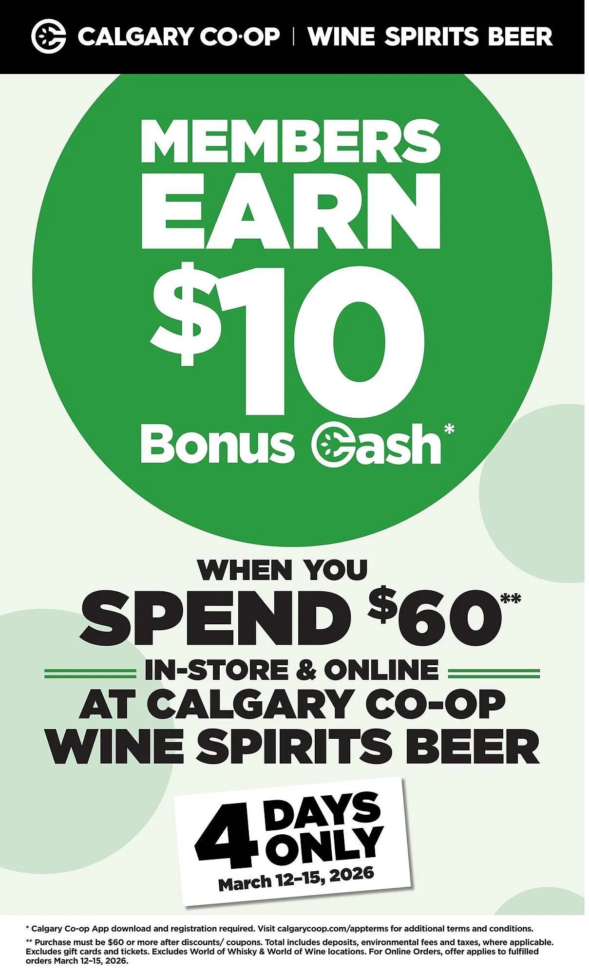 Calgary Co-op flyer from March 12 to March 15 2026 - flyer page 1