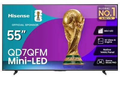 55" Hisense Mini-LED QLED AI TV Fire TV - 55QD7QFM