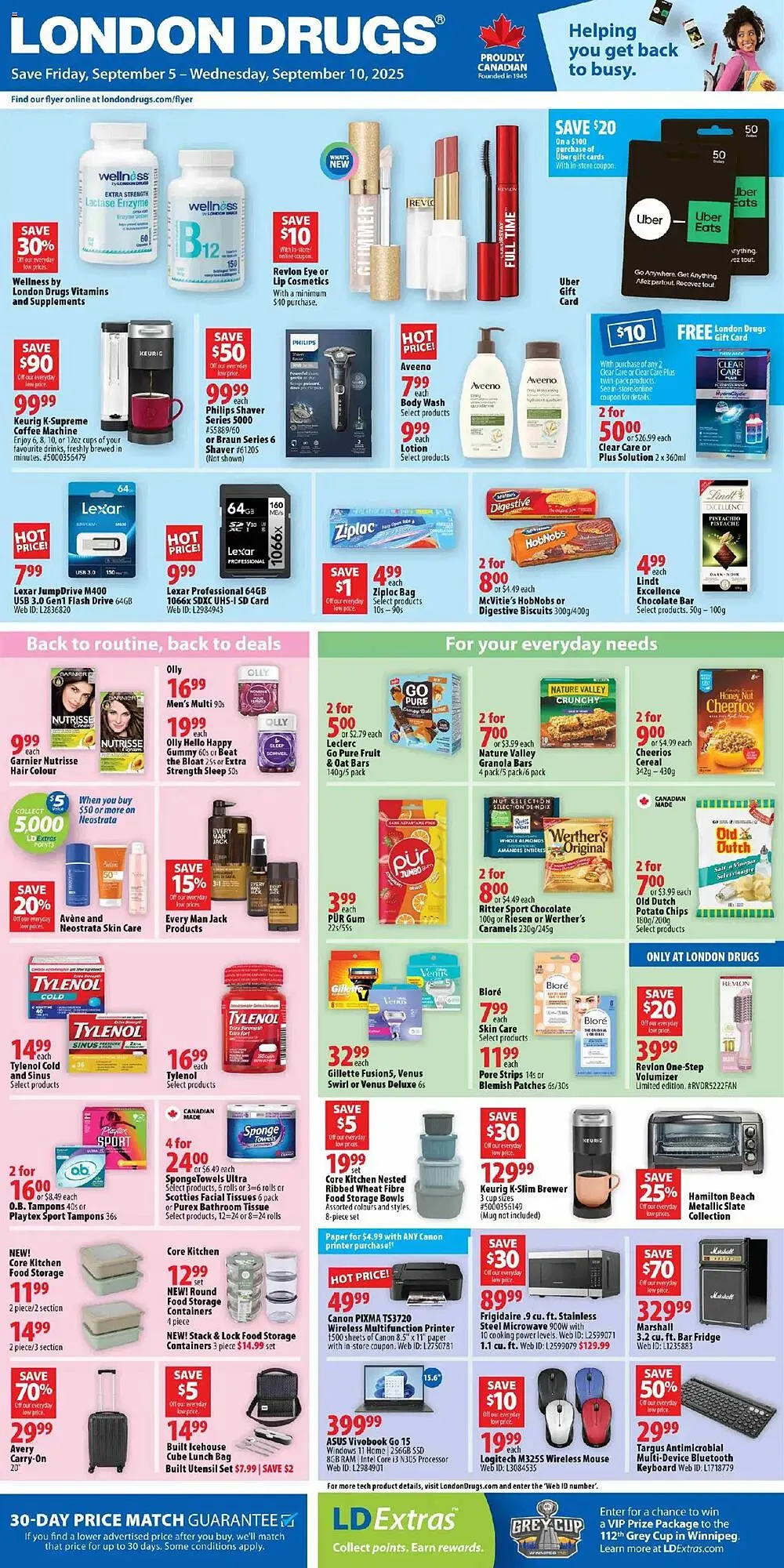 London Drugs flyer from September 5 to September 11 2025 - flyer page 1