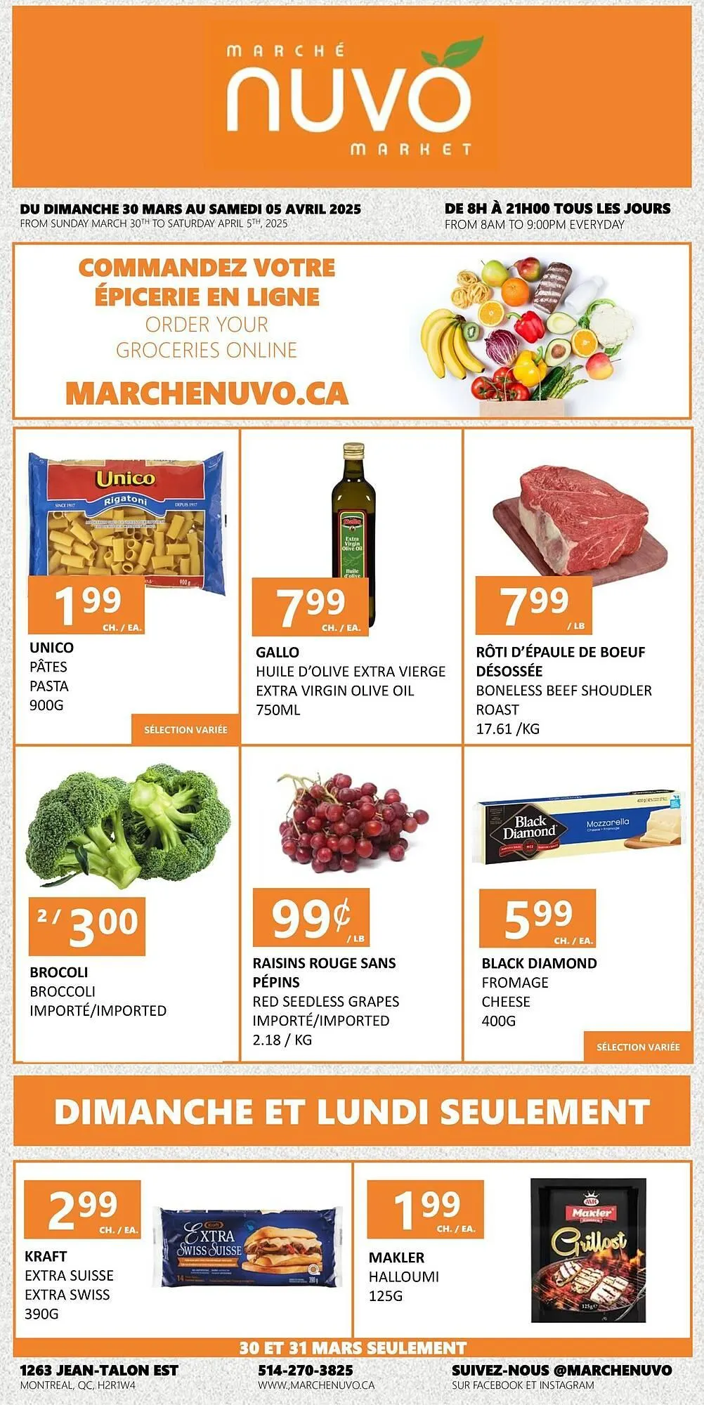 Marche Nuvo flyer from March 31 to April 28 2025 - flyer page 1