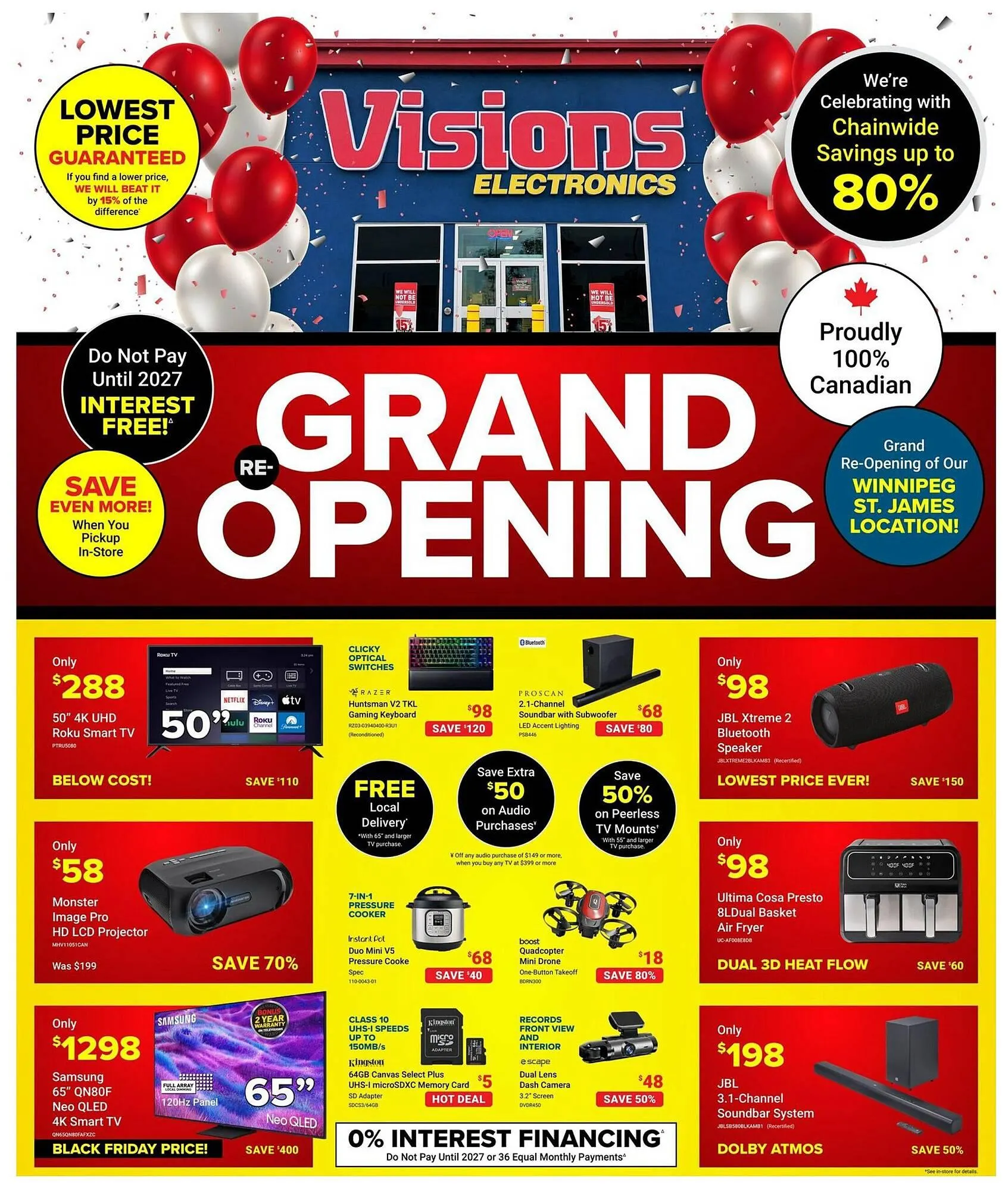 Visions Electronics flyer from October 31 to November 6 2025 - flyer page 1