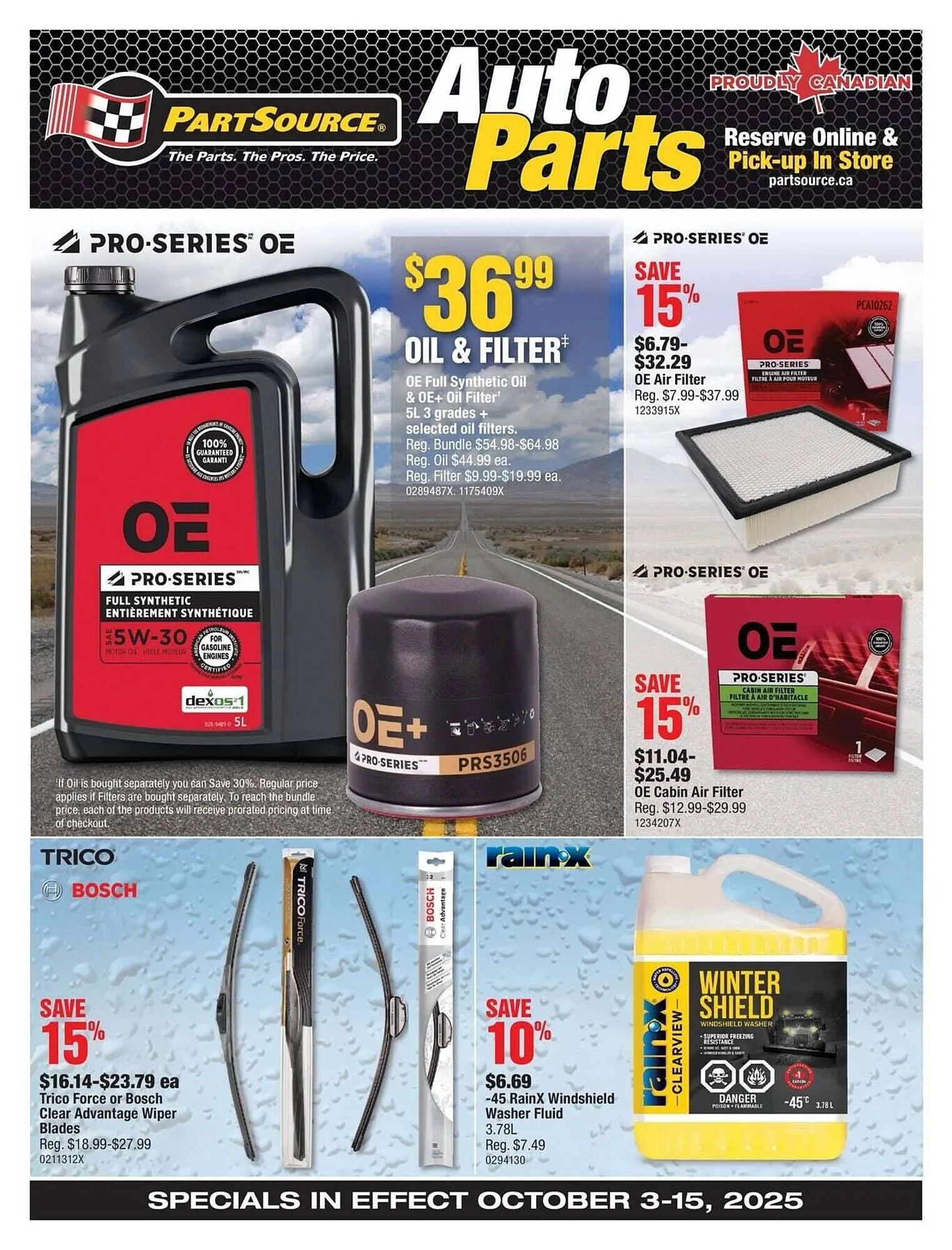 PartSource flyer from October 4 to October 10 2025 - flyer page 1