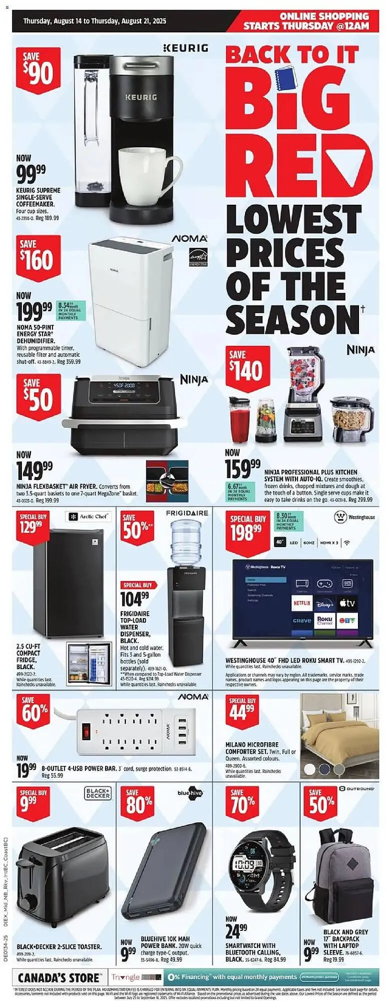 Canadian Tire flyer from August 14 to August 21 2025 - flyer page 1