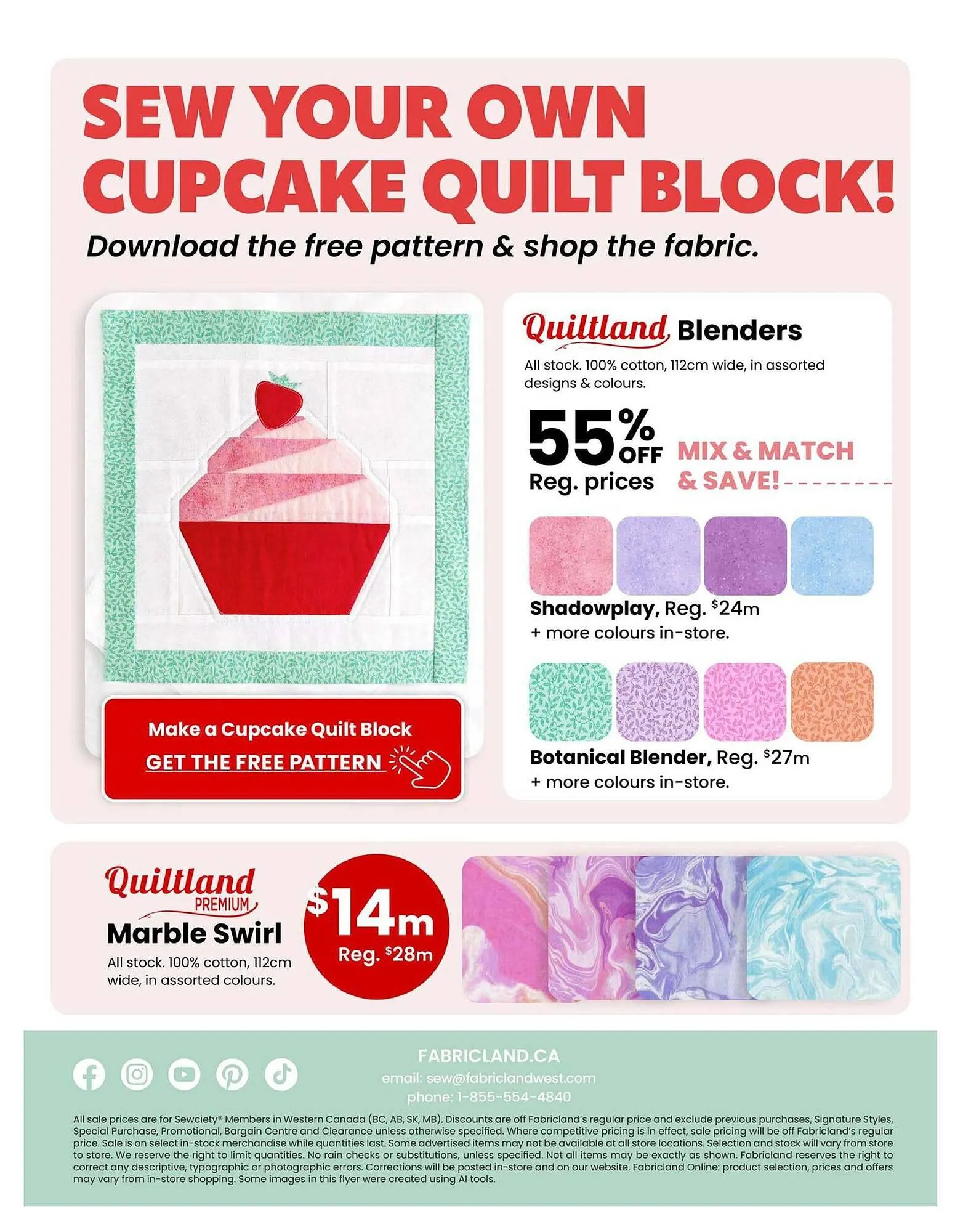 Fabricland flyer from March 2 to March 16 2026 - flyer page 13