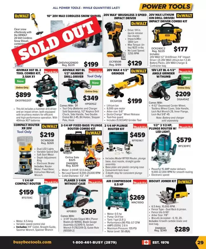 Busy Bee Tools Winter Catalogue from January 6 to March 22 2025 - flyer page 29