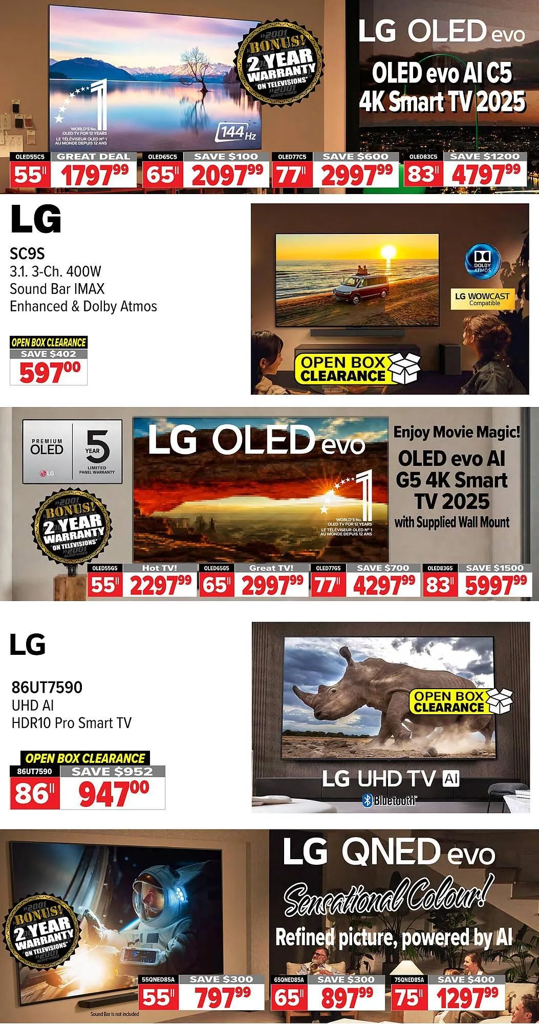 2001 Audio Video flyer from February 9 to February 12 2026 - flyer page 8