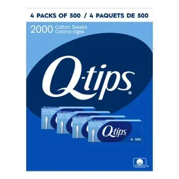 Q-tips Cotton Swabs, 4-pack of 500