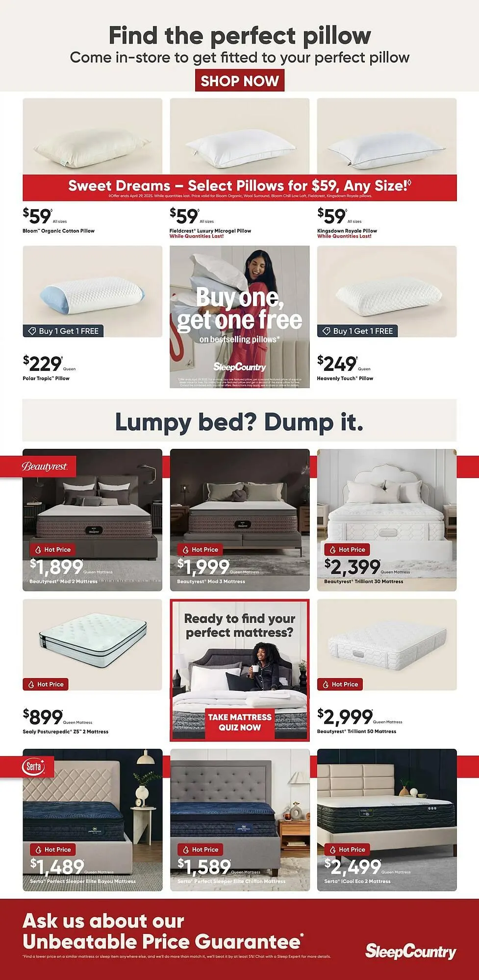 Sleep Country flyer from March 20 to March 27 2025 - flyer page 2