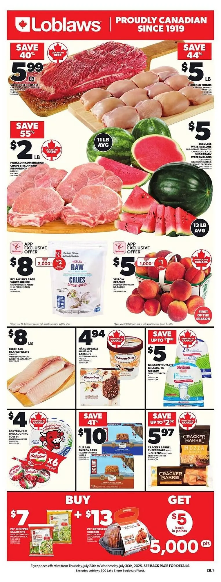 Loblaws flyer from July 24 to July 31 2025 - flyer page 1