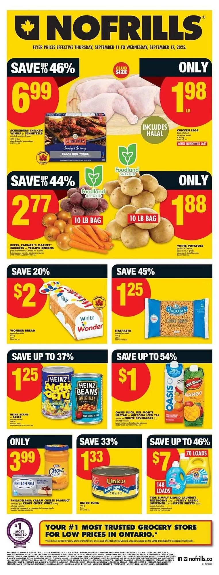 No Frills flyer from September 11 to September 18 2025 - flyer page 1