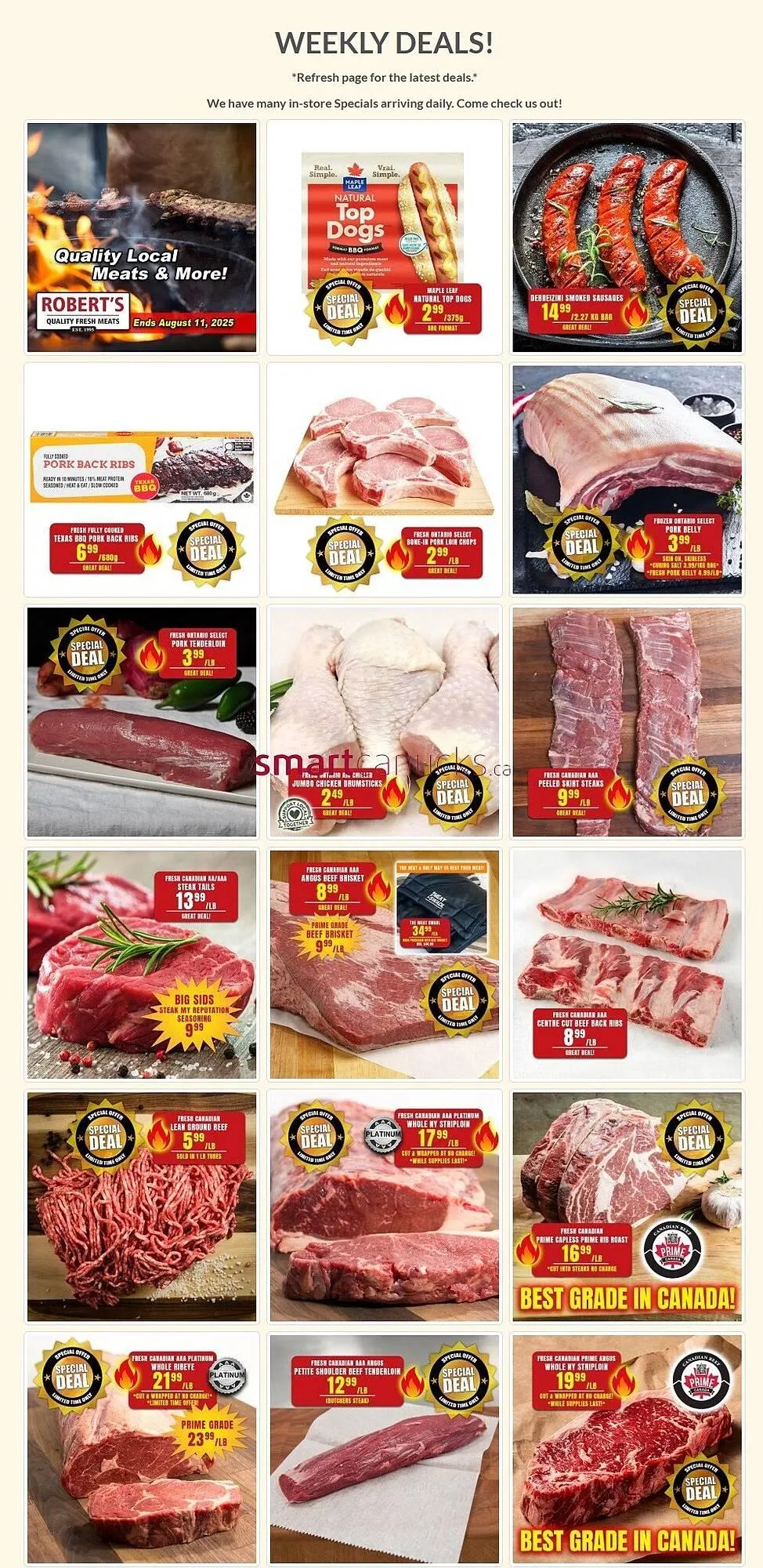 Roberts Fresh and Boxed Meats flyer - 1