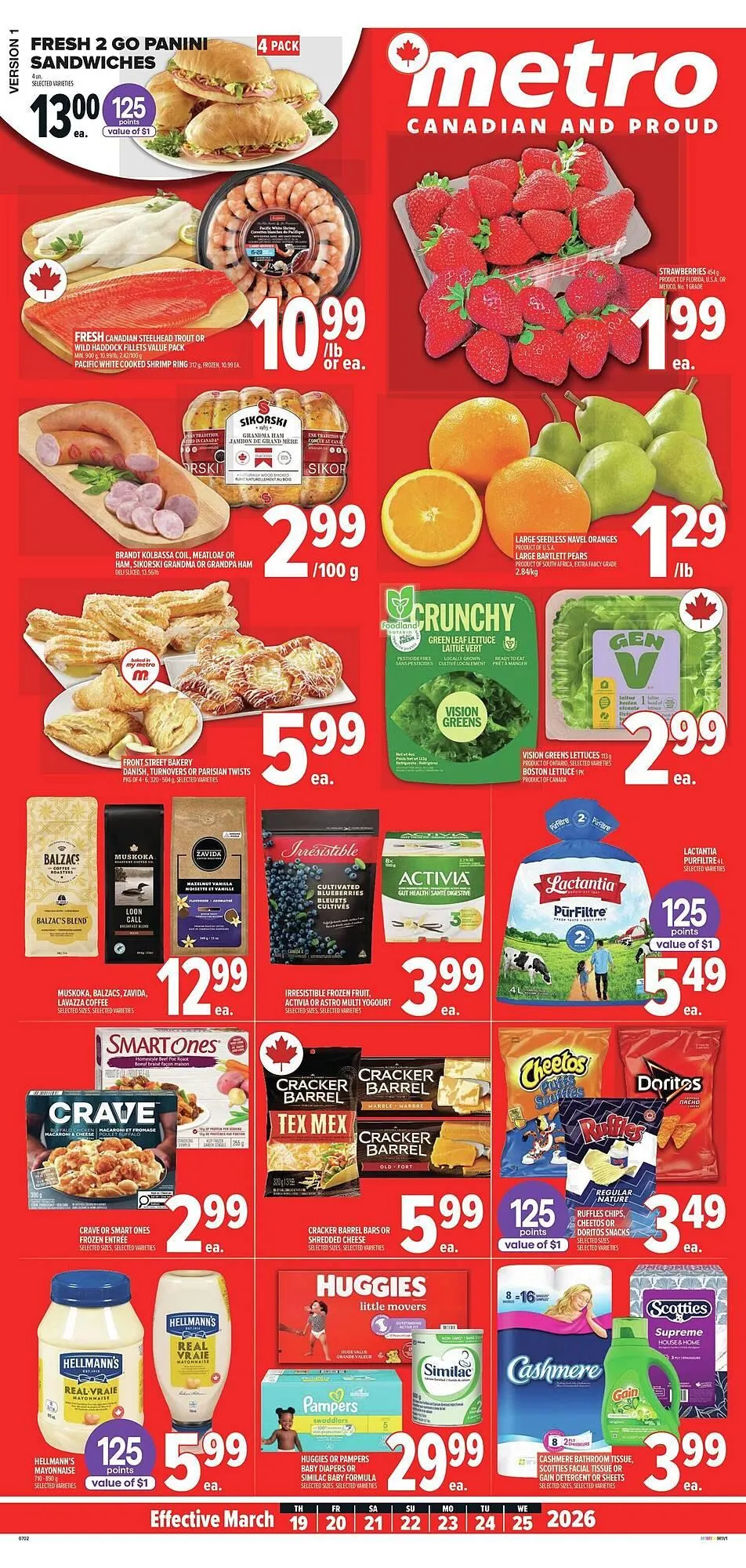 Metro flyer from March 19 to March 26 2026 - flyer page 1