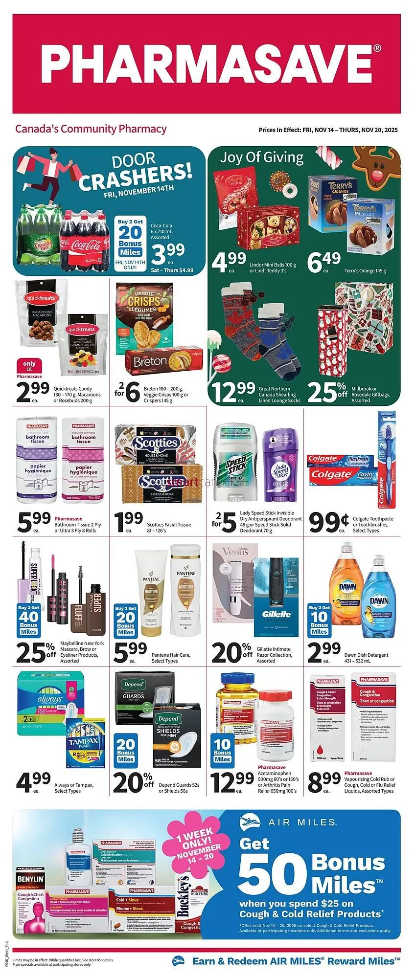 Pharmasave flyer from November 14 to November 20 2025 - flyer page 1