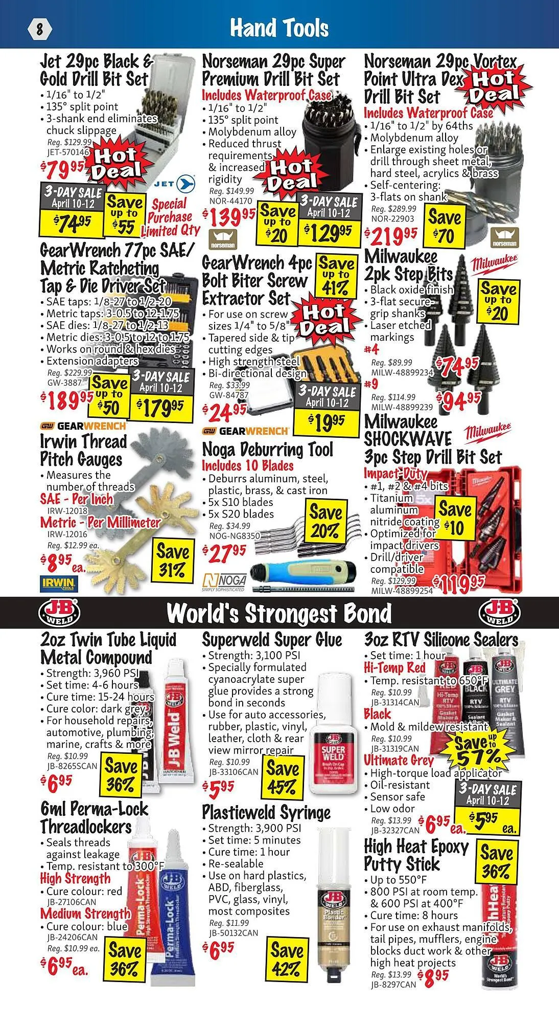 KMS Tools flyer from April 1 to April 30 2025 - flyer page 8