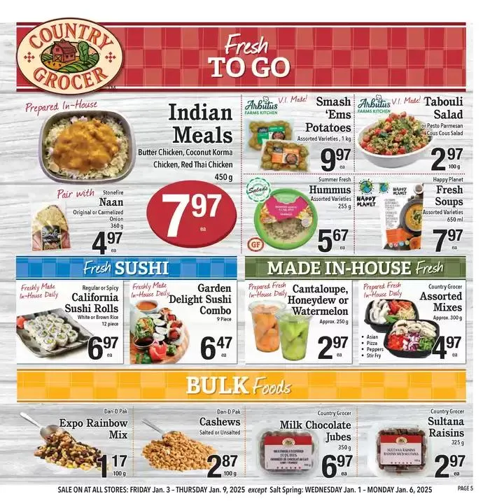 Offers for bargain hunters from January 1 to January 8 2025 - flyer page 5